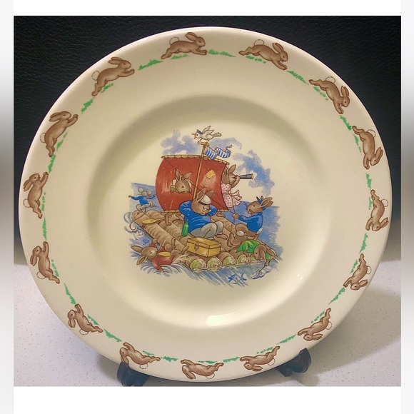 Vintage Royal Doulton Bunnykins Bone China 7.5” Plate Made in England 1959-1975 - Picture 1 of 6